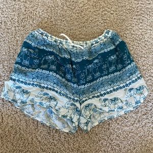 Loose Patterned Shorts